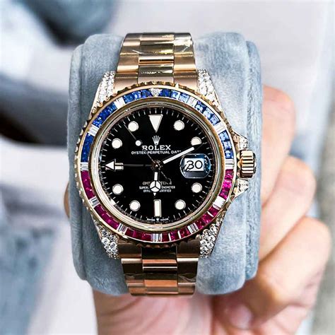 rolex gmt master ii custom diamond|Rolex Gmt Master II price list.